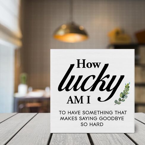 علامة اقتباسات الصداقة تشير إلى شيء يجعل قول وداعًا صعبًا جدًا للمكتب ديكور خشبي لافتة ديكور مكتب المنزل لرف طاولة المكتب 5 × 5 بوصات in Kuwait