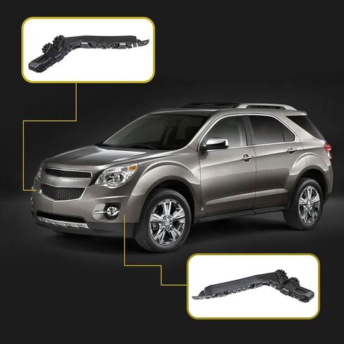 XQSMWF 1 Pair Front Bumper Cover Support Bracket Retainer Set Compatible with Chevrolet Equinox 2010-2017 Replacement for 84059892 GM1032116 84059893 GM1033116 Left Driver & Right Passenger Side in Saudi Arabia
