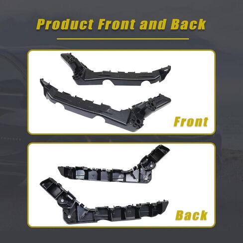XQSMWF 1 Pair Front Bumper Cover Support Bracket Retainer Set Compatible with Chevrolet Equinox 2010-2017 Replacement for 84059892 GM1032116 84059893 GM1033116 Left Driver & Right Passenger Side in Saudi Arabia
