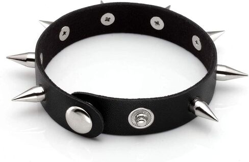 Eigso 3 Pcs Leather Punk Bracelets for Men Women of Rock Rivet Wrap Retro Spike Bracelet Adjustable in Saudi Arabia