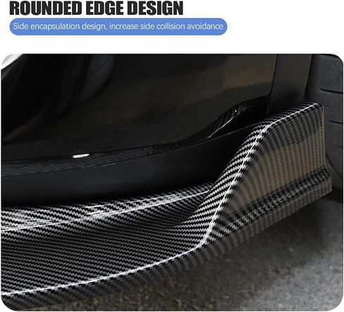 PACEWALKER for Tesla Model 3 Front Bumper Lip Kit Car Glossy Mods Spoilers fit for 2017-2023 Tesla Model 3 Accessories (Glossy Carbon Fiber Pattern) in Saudi Arabia