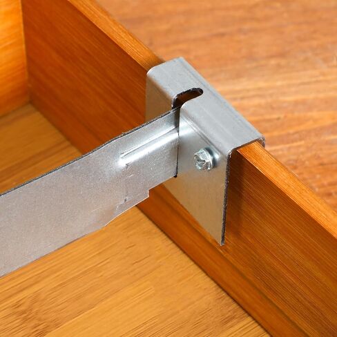 4 Pcs Adjustable File Bar for Inside a File Cabinet Drawer Cabinet File Rails Left to Right Dimension, The Bar Adjusts from 23.5'' to 42'' in Kuwait