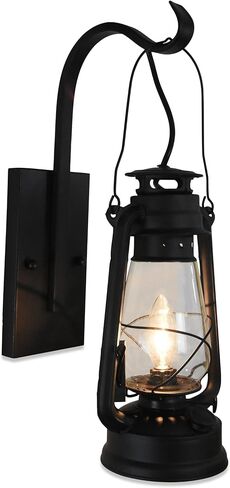 Set of Lantern Wall Sconce Large Hurricane Glass (Brown) 2 Pack in Saudi Arabia