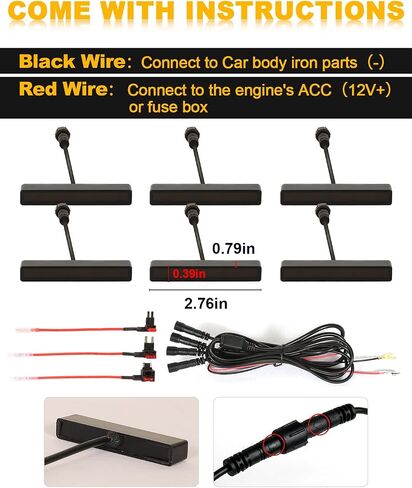 Amber Grill Lights for 2024 Toyota Tacoma LED Grille Lights Tacoma Accessories Front Grille Trims,4Pcs in Kuwait