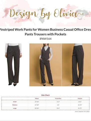 Design by Olivia Work Pants for Women Business Casual Office Dress Pants Trousers in Saudi Arabia