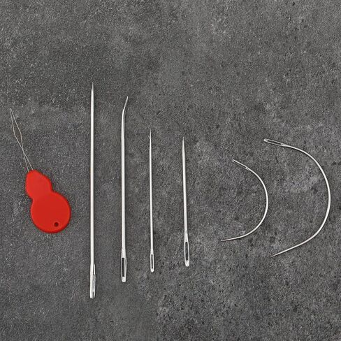 Heavy Duty Hand Sewing Needles Kit 14 Pcs Hand Sewing Needle Kit Household Sewing Needles 10 Leather Hand Sewing Needle and 4 Curved Needle for Home Upholstery Hand Sewing Carpet Canvas Repair in Saudi Arabia