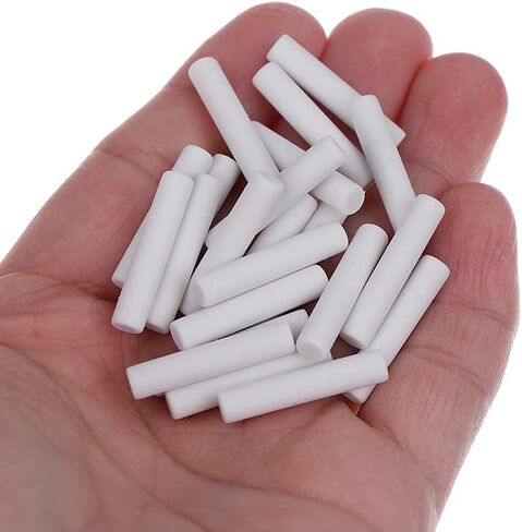 50Pcs White Rubber Eraser Refill Eraser with Refills Replacement Erasers Sketch Erasers Suitable for School，Office Lovely and Attractive, Erasers and Correction Products, Eraser Refill （5 * 25mm） in Saudi Arabia