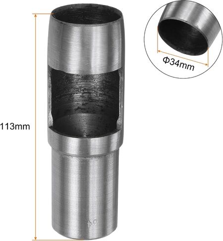 HARFINGTON Hollow Punch for Leather 33mm Round Hole Punch Tool for Belt Puncher Carbon Steel Single Punch for Watch Belts Cut Leather Craft Rubber Paper Fabric Plastic Soft Material in Kuwait