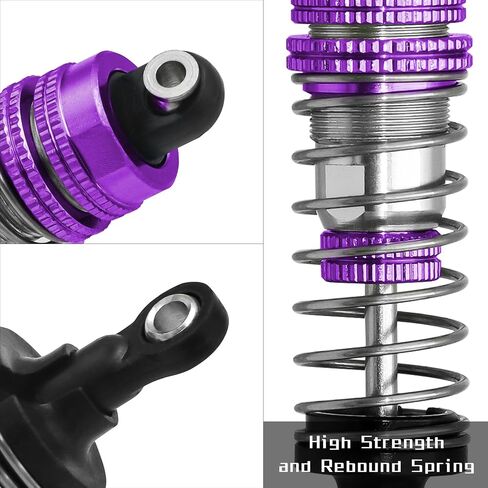 RC Shock Absorber Set 4pcs RC Dampers for Haiboxing 1/16 HBX16889 16890a 16889A 16889PRO RC Crawler Car (Red) in Saudi Arabia