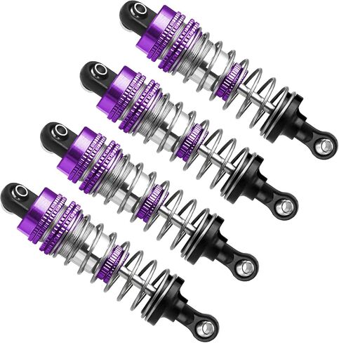 RC Shock Absorber Set 4pcs RC Dampers for Haiboxing 1/16 HBX16889 16890a 16889A 16889PRO RC Crawler Car (Red) in Saudi Arabia