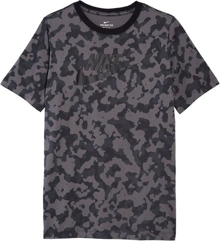 Nike Sportswear Big Kids' (Boys') Printed T-Shirt (MD (10-12 Big Kids), Iron Grey) in Saudi Arabia
