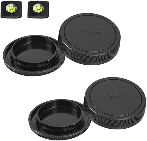 Body Cap & Rear Lens Cap Cover for Canon EOS R6 EOS R5 EOS R EOS RP EOS R3 EOS R7 EOS R10 EOS R6 Mark ii More Canon RF Mount and Lens Accessories with Hot Shoe Cover in Saudi Arabia