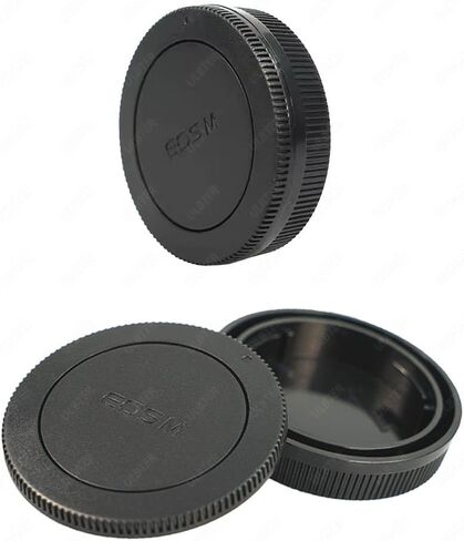Body Cap & Rear Lens Cap Cover for Canon EOS R6 EOS R5 EOS R EOS RP EOS R3 EOS R7 EOS R10 EOS R6 Mark ii More Canon RF Mount and Lens Accessories with Hot Shoe Cover in Saudi Arabia