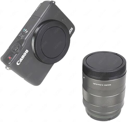 Body Cap & Rear Lens Cap Cover for Canon EOS R6 EOS R5 EOS R EOS RP EOS R3 EOS R7 EOS R10 EOS R6 Mark ii More Canon RF Mount and Lens Accessories with Hot Shoe Cover in Saudi Arabia