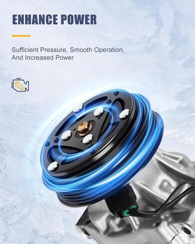 OCPTY AC Compressor for 2000-2005 for Toyota Echo 1.5L 4710487 471-0487 4711341 7512121 in Saudi Arabia