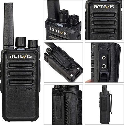 Retevis RT68 Walkie Talkies for Adults, Portable FRS Two-Way Radio (4 Pack) | Splash-Proof & Weather-Resistant, Powerful 500mW Speaker, 1200mAh Battery, Ready to Use, License-Free, USB-C Charging in Kuwait