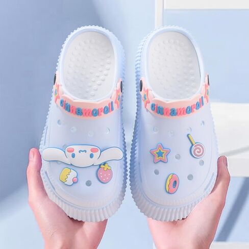 Kawaii Cartoon Slippers for Women - Cute Anti-Slip Cloud Slides, Soft and Comfy Indoor/Outdoor Garden Clogs, Adorable Sandals for Girls Women Birthday Gifts in Saudi Arabia