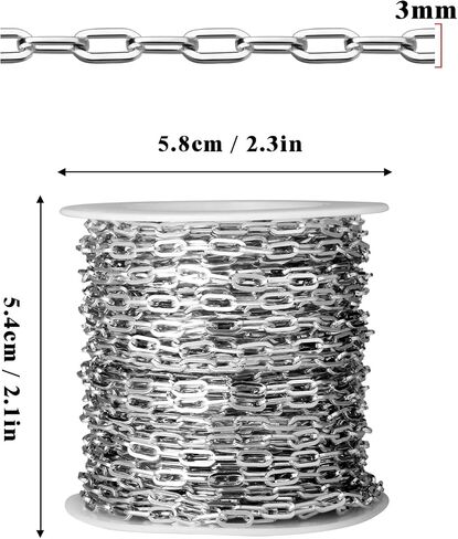 [33 FT] Gold Paperclip Chains Roll, 3.8mm Wide 14K Gold Plated Brass Paperclip Link Chains Spool Bulk for Jewelry Making in Saudi Arabia