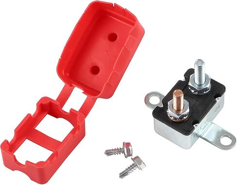 GLOSO E521 النوع 2 إعادة ضبط معدلة بدون قواطع دوائر لشاحنة السيارة RV والقوارب البحرية ومحرك التصيد والأسلاك المخصصة لحماية بطارية الصوت - حزمة واحدة (8 أمبير) in Kuwait