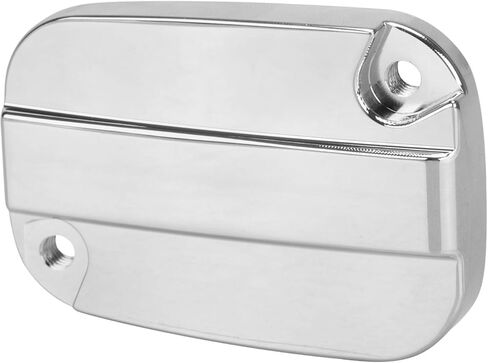 1 Pcs Chrome Front Brake Fluid Reservoir Cap Master Cylinder Cover for Harley Touring Electra Glide Road King 2007-2012 (Right) in Kuwait