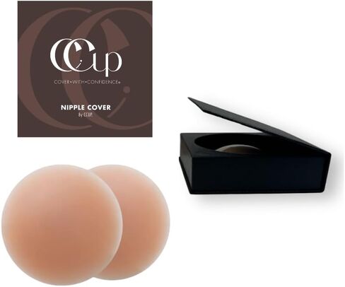 Silicone Nipple Covers Reusable - Nipple Pasties - Silicone Bra Cups - Pasties Nipple Covers no Show with Travel Box in Saudi Arabia