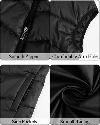 Happy Cherry Kids Snow Vest Jacket Hooded Padded Waistcoat Boys Girls Winter Warm Lightweight Sleeveless Puffer Vest in Saudi Arabia