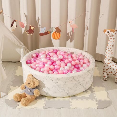 STARBOLO Ball Pit Balls for Baby and Toddler, 100pcs Phthalate Free BPA Free Crush Proof Plastic - Multicolored Pit Balls Play Toys for Kids Ball Pit, Pool,Play Tent,Party in Saudi Arabia