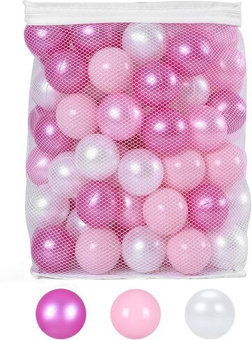 STARBOLO Ball Pit Balls for Baby and Toddler, 100pcs Phthalate Free BPA Free Crush Proof Plastic - Multicolored Pit Balls Play Toys for Kids Ball Pit, Pool,Play Tent,Party in Saudi Arabia