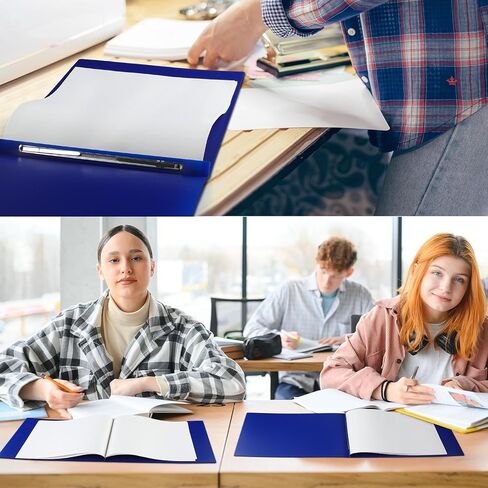 12 مجموعة من مجلدات العرض التقديمي مقاس 11 × 17 بوصة وغطاء تقرير من لوح الضغط بسعة 3 بوصات مع علامات تبويب مؤشرة ومثبتات معدنية وملصقات فارغة لتقارير ربط ومستندات مقترحات العرض (أزرق) in Kuwait