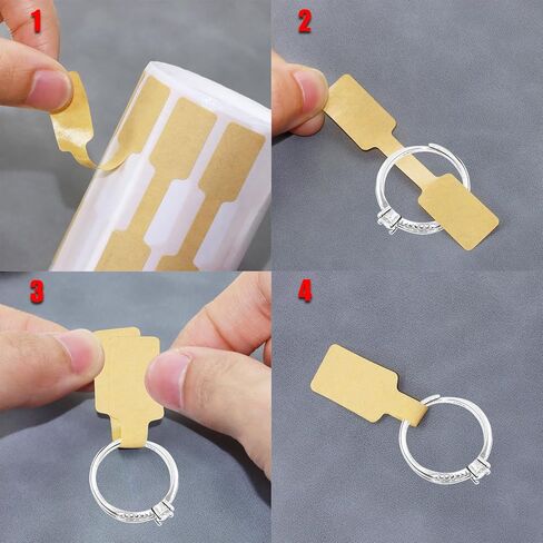 Mini Skater 500PCS Jewelry Price Tags Stickers Self Adhesive Blank Jewelry Price Label Display Tags for Rings Bracelet Necklaces Earrings Clothing (Holographic Laser) in Saudi Arabia