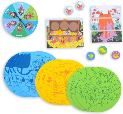 لعبة القراصنة جزيرة الكنز هانت لعبة وسادة أرضية للأعمار 3، 4، 5 in Kuwait