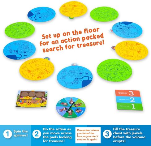 لعبة القراصنة جزيرة الكنز هانت لعبة وسادة أرضية للأعمار 3، 4، 5 in Kuwait