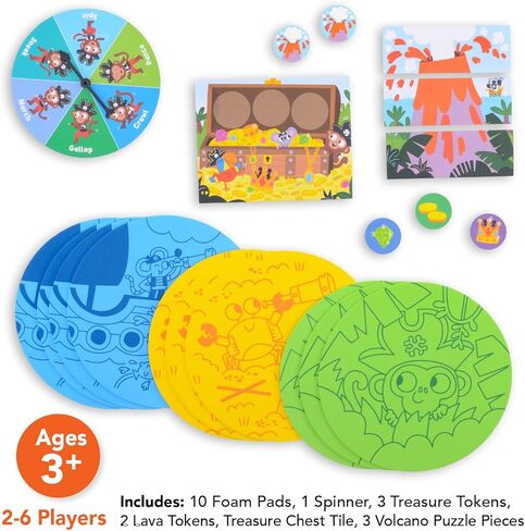 لعبة القراصنة جزيرة الكنز هانت لعبة وسادة أرضية للأعمار 3، 4، 5 in Kuwait