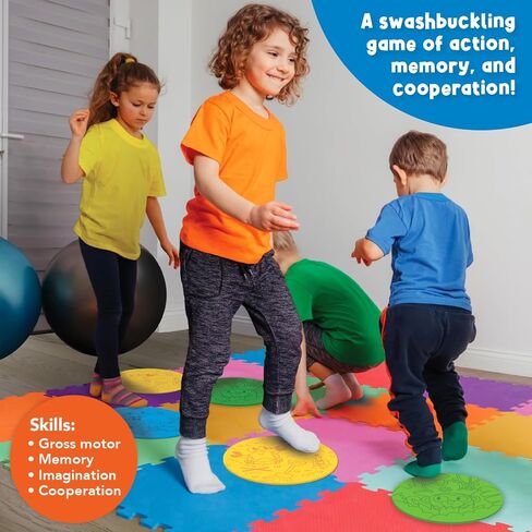 لعبة القراصنة جزيرة الكنز هانت لعبة وسادة أرضية للأعمار 3، 4، 5 in Kuwait