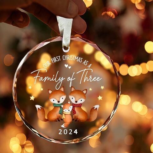 Our First Christmas Engaged Ornament 2024 - Engagement Gifts for Couples, Engagement Gifts for Her - Engagement Gift for Couples -Glass Just Engaged Decorations (Engaged 2024) in Saudi Arabia