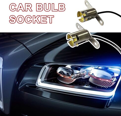 2PCS Car Light Bulb Socket, BA15S LED Light Bulb Socket Holder, 1156 LED Bulb Light Lamp Socket Adapter with Wire Connector, Auto LED Bulb Socket for Truck, Car Accessories in Kuwait