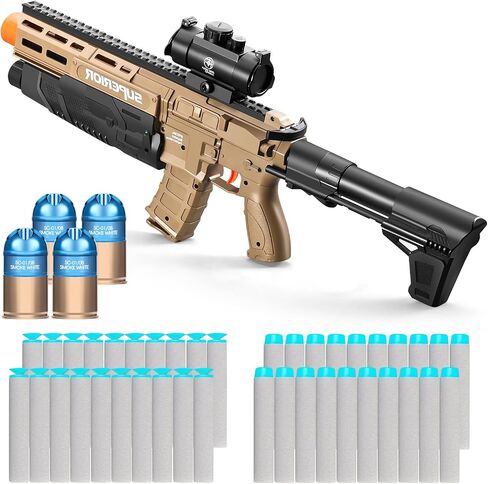 Soft Bullet Toy Gun Foam Blasters Realistic Sniper Pellet Shell Ejecting Shotgun Dart with Scope Rifle Fake Gun for Boys, Girls, Kids, and Adults Birthday Gift Age8-12 in Saudi Arabia