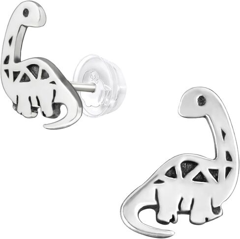 925 Sterling Silver Children's Dinosaur Stud Earrings in Saudi Arabia