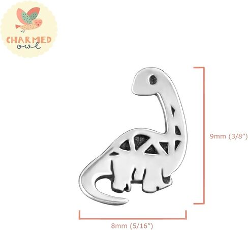 925 Sterling Silver Children's Dinosaur Stud Earrings in Saudi Arabia