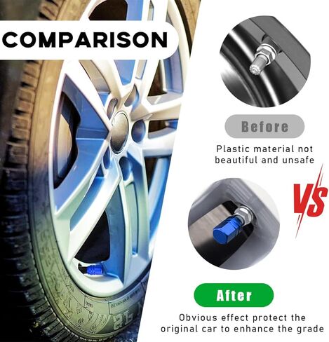 12 PCS Car Tire Valve Stem Caps, Leakproof Tire Air Cap with O Rubber Seal, Aluminium Wheel Valve Dust Cover for SUV Truck Motorcycle Bike, Universal Car Accessories (Silver) in Kuwait