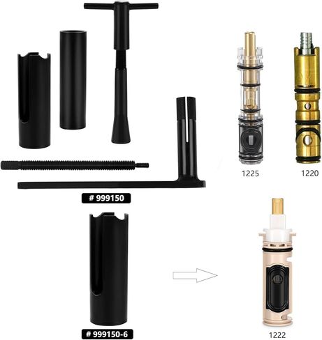 Cartridge Puller tool, Shower Cartridge Puller Suitable for Moen 1220/1225 and 1222 Series Posi Temp Cartridges in Kuwait