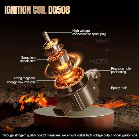 مجموعة من 8 ملفات إشعال DG508 وSP493 SP479 شمعات الإشعال المتوافقة مع F-150 F-250 F350 5.4L 1998-2008 E150 E250 E350 E450 Mustang Lincoln Vpg 4.6LV8 يستبدل DG481 DG491 in Kuwait