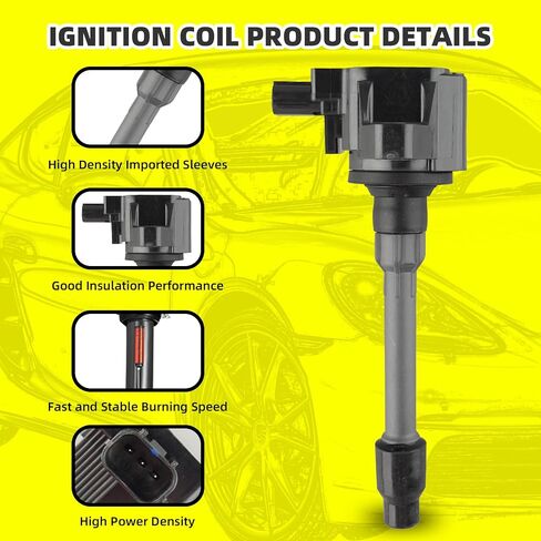 Set of 4 Ignition Coils Pack UF781 3052059B013 & 4 PCS Iridium Spark Plugs Compatible with Honda Accord CR-V Civic Insight RDX 2017-2021 1.5L 2.0L in Kuwait