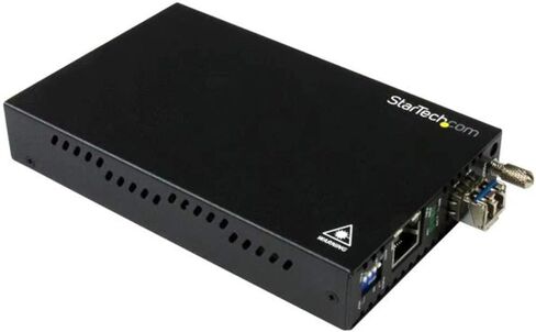 StarTech Singlemode (SM) LC Fiber Media Converter, 1Gbe Network, 10km, TAA | Gigabit Ethernet, 1310nm, For, With SFP Transceiver, ET91000SM10 in Saudi Arabia