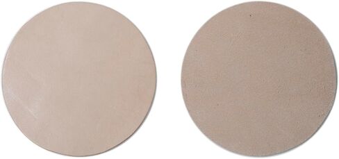 4-5oz Veg Tan Leather Circles, Pre Cut Leather Shapes, Round Leather Coasters, Thickness 1.6-2.0mm (Size: 4", Pack of 20) in Kuwait
