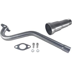 3 Stage Exhaust Header Pipe For Coleman CT100U Predator 79cc 98cc 3HP Mini Bike Silver