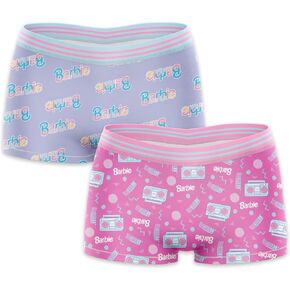 Barbie Women's Juniors and Ladies Boy Short Underwear Set in Sizes S, M, L and XL