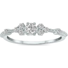 1/3 CTW Lab Grown Diamond Ring Available in 10K White Gold And 10K Yellow Gold (F-G Color, VS1- VS2 Clarity)