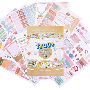 24 Sheets Boho Budget Planner Stickers, Stickers for Planners and Calendars, Calendar Stickers Planner Month Stickers for Planner (Watercolour)