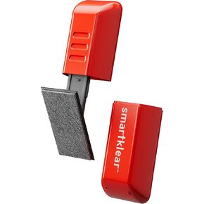 SmartKlear Smart Phone Screen Cleaner - Efficient and Durable Carbon Microfiber Technology (Injected Red)